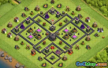 Tòa thị chính Coc 9 Bố cục cơ sở: Bản đồ nông nghiệp và cúp #13278