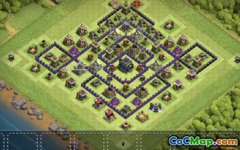 Tòa thị chính Coc 9 Bố cục cơ sở: Bản đồ nông nghiệp và cúp #13288