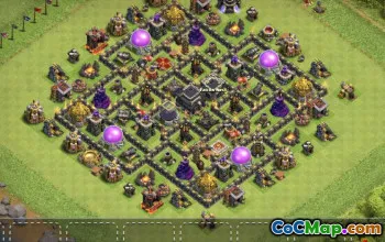 Coc Town Hall 9 Base Layouts: Farming and Trophy Maps #13371