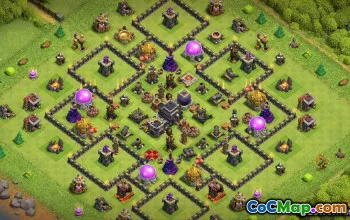 CoC Town Hall 9 Base Layouts: Farming, Trophy & Maps #13466