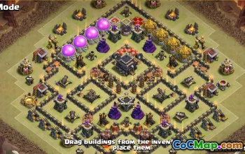 CoC Town Hall 9 Base Layouts: Farming & Trophy Maps #13489