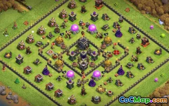 CoC Town Hall 9 Base Layouts: Farming & Trophy Maps #15672