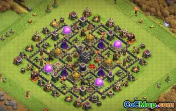 COC Town Hall 9 Baslayouter: Farming & Trophy Maps #15787