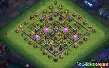 COC Town Hall 9 Baslayouter: Jordbruk, Trophy & Maps #15810