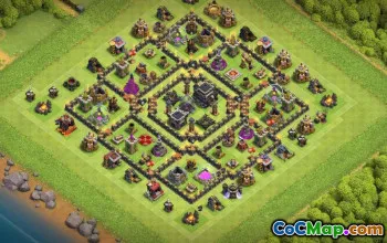 CoC Town Hall 9 Base Layouts: Farming & Trophy Maps #16821