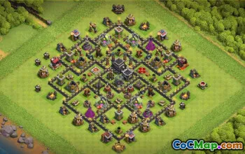 CoC Town Hall 9 Base Layouts: Farming & Trophy Maps #16977