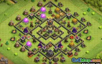 COC Town Hall 9 ბაზის განლაგება: მეურნეობა, ტროფი და სხვა! #10787