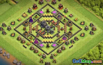 CoC Town Hall 9 Base Layouts: Farming, War, Trophy & More #17426