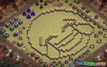 COC Town Hall 9 ბაზის განლაგება: მხიარული და პროგრესის რუქები #10259