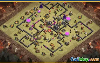 CoC Town Hall 9 Base Layouts | Funny, War, Trophy & More #27635