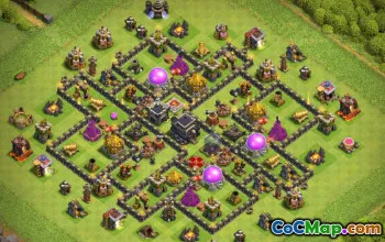 CoC Town Hall 9 Base Layouts: Home, Trophy & Farming Maps #17235