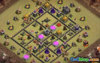 COC市政厅9基本布局和家乡地图＃14095