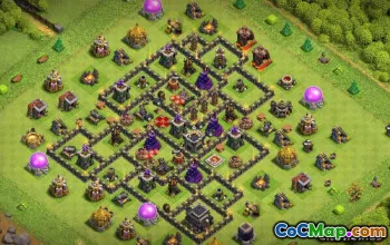 Coc Town Hall 9 Basislayouts: Home & War Maps #13408
