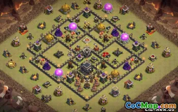 Coc Town Hall 9 Basislayouts: Home, War & Maps #13423