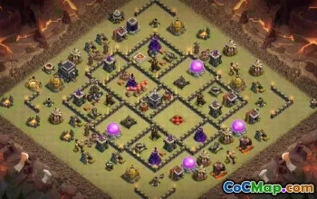 CoC Town Hall 9 Base Layouts: Home, War & Maps #17410