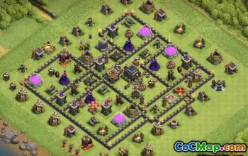 CoC Town Hall 9 Base Layouts: Home, War & Trophy Maps #13207
