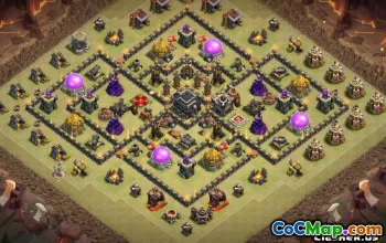 Coc Rathaus 9 Basislayouts: Home, War & Trophy Maps #13424