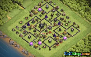 CoC Town Hall 9 Base Layouts: Home, War & Trophy Maps #17052