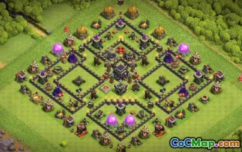 CoC Town Hall 9 Base Layouts: Home, War & Trophy Maps #17493