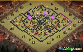 CoC Town Hall 9 Base Layouts & Links | Trophy & Farming Maps #27572