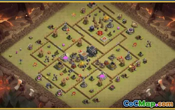 CoC Town Hall 9 Base Layouts & Links | War, Trophy, Farming #27663
