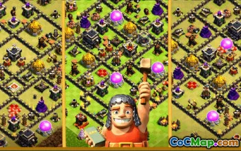 CoC Town Hall 9 Base Layouts & Links | War, Trophy & More #33516