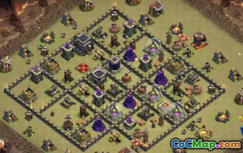 CoC Town Hall 9 Base Layouts & Map | Farming, War, Home Village #27688