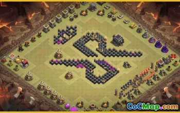 CoC Town Hall 9 Base Layouts & Map – Funny, Progress & Home Village #27631