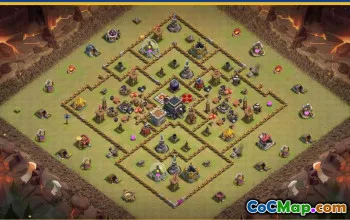 CoC Town Hall 9 Base Layouts & Map | Trophy, Farming & More #27556