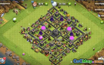 CoC Town Hall 9 Base Layouts & Map | Trophy, War & More #31586