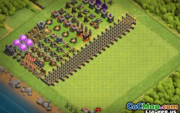 COC Town Hall 9 ბაზის განლაგება და რუქები - კოპირება და მორგება! #11426