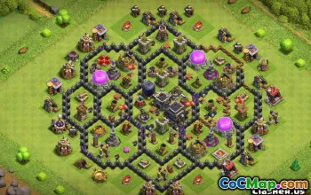 COC Town Hall 9 ბაზის განლაგება და რუქები - დააკოპირეთ ბმულები შიგნით! #12763