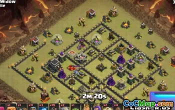 COC Town Hall 9 ბაზის განლაგება და რუქები - დააკოპირეთ ახლავე! #12125