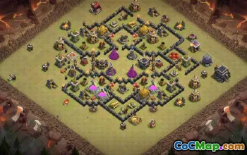 CoC Town Hall 9 Base Layouts & Maps - Copy Now! #26934