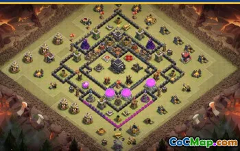 CoC Town Hall 9 Base Layouts & Maps | Farming, Trophy & More #27576
