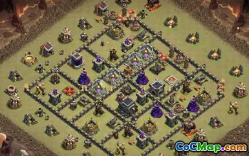 CoC Town Hall 9 Base Layouts & Maps | Free Copy & Download #27693
