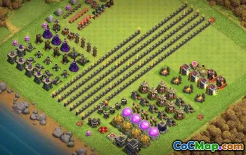 Coc Town Hall 9 Basislayouts & Karten - Home Village Guide #14773