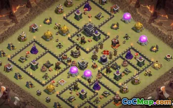 COC Ayuntamiento 9 Diseños y mapas de base: Bases de guerra y guerra #13386