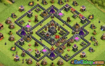 COC radnice 9 Base Layouts & Maps: Home, War, Trophy #13063