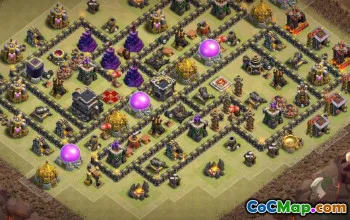 CoC Town Hall 9 Base Layouts: Maps & Strategies #14976