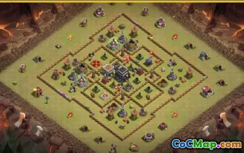 CoC Town Hall 9 Base Layouts & Maps | Trophy & Farm Bases #27555