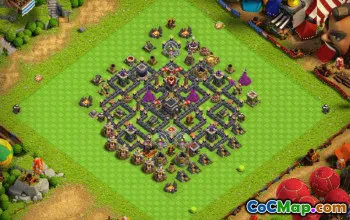 CoC Town Hall 9 Base Layouts & Maps | Trophy & Farming Bases #27842