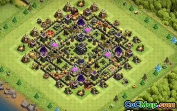 COC Town Hall 9 ბაზის განლაგება და რუქები | Trophy & Home Village #12748