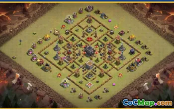 CoC Town Hall 9 Base Layouts & Maps | Trophy & War Defense #27613