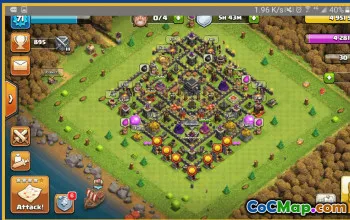 CoC Town Hall 9 Base Layouts & Maps | War, Trophy, Home Village #29441