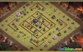 CoC Town Hall 9 Base Layouts & Maps | War, Trophy & More #27660