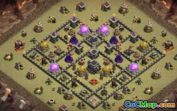 CoC Town Hall 9 Base Layouts: Trophy, War & Home Maps #15513