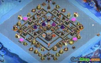 CoC Town Hall 9 Base Layouts: Trophy, War & Home Village #15314
