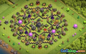 CoC Town Hall 9 Base Layouts: War, Hybrid & Trophy Maps #17455
