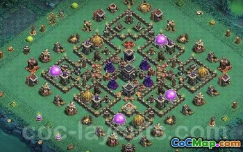 CoC Town Hall 9 Base Layouts: War, Trophy & Farming Maps #16775